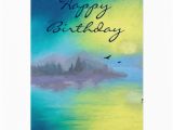 Scenic Birthday Cards Happy Birthday with Scenic Landscape Greeting Card Zazzle