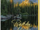 Scenic Birthday Cards Mountain Reflection Birthday Card Scenic Birthday Cards