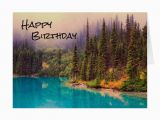 Scenic Birthday Cards Scenic northern Landscape Rustic Happy Birthday Card