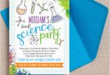 Science themed Birthday Party Invitations Science themed Kids Birthday Party Invites Inspiration