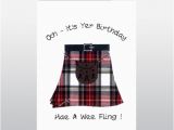 Scottish Birthday Cards Online Scottish Birthday Card Kilt Fling Wwbd55 Scottish