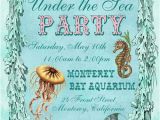 Sea themed Birthday Invitations Under the Sea Birthday Party Invitations Eysachsephoto Com