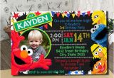 Sesame Street 1st Birthday Photo Invitations Sesame Street Invitation Sesame Street Birthday Invitation