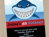 Shark Birthday Invitations Free Printables Shark Birthday Invitation Printable or Printed Shark Party