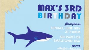 Shark Invites Birthday Party Shark Birthday Party Invitation Party Ideas Pinterest
