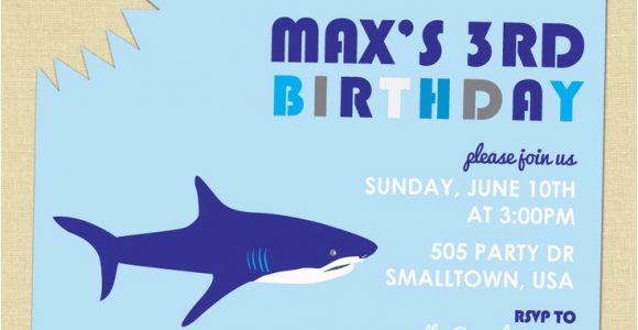 Shark Invites Birthday Party Shark Birthday Party Invitation Party Ideas Pinterest