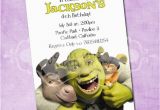 Shrek Birthday Invitations Shrek and Friends Birthday Invitation