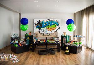 Skateboard Birthday Decorations Kara 39 S Party Ideas Skater Skate Park Party with Lots Of