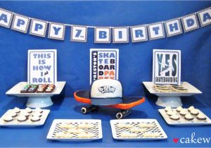 Skateboard Birthday Decorations Skateboard Party Suite by Cakewalk