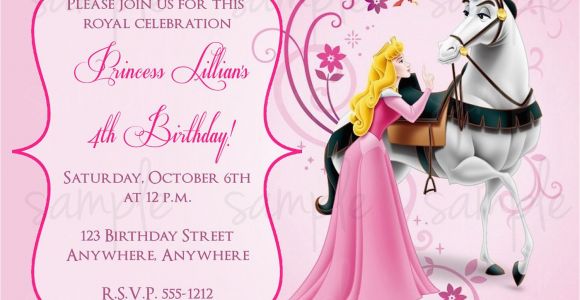 Sleeping Beauty Birthday Invitations Sleeping Beauty Birthday Invitation