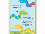 Snake Birthday Invitations Snake Party Invitations Clearance Paperstyle