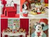 Snoopy Birthday Decorations Kara 39 S Party Ideas Snoopy themed Birthday Party Via Kara