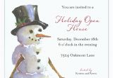 Snowman Birthday Invitations Seasons Greetings Snowman Holiday Open House Invitations