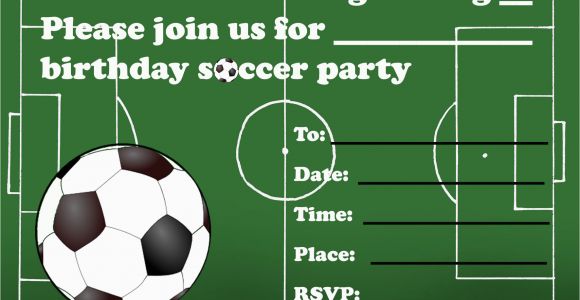 Soccer Invitations for Birthday Party Kids Birthday Party Invitations Free Printable