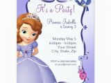 Sofia the First Personalized Birthday Invitations sofia the First Birthday Invitation Card