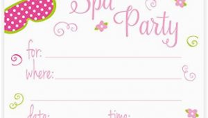 Spa Birthday Party Invitations for Kids Kids Spa Party Supplies Amazon Com