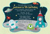 Spaceship Birthday Invitations Birthday Party Invitations for Boys Free Invitation