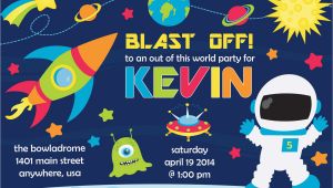 Spaceship Birthday Invitations Birthday Party Invitations for Boys Free Invitation
