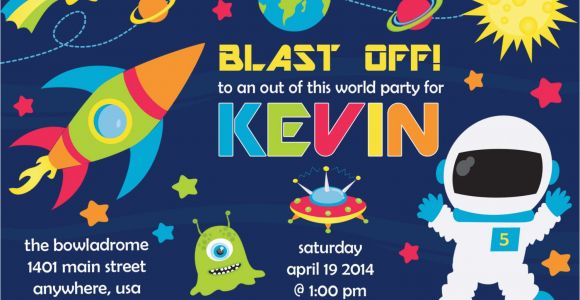 Spaceship Birthday Invitations Birthday Party Invitations for Boys Free Invitation