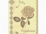 Spanish Birthday Cards for Mom Spanish 80 Cumples Mama Mom 39 S 80th Birthday Card Zazzle