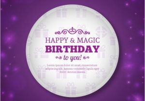 Sparkling Birthday Greeting Cards Sparkling Birthday Card Vector Free Download