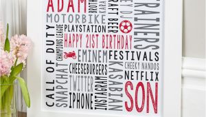 Special 21st Birthday Presents for Him 21st Birthday Personalized Gifts for Him Chatterbox Walls