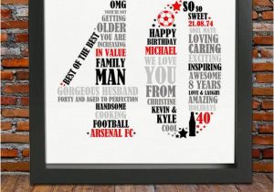 Special 50th Birthday Presents for Him Personalized 40th Birthday Gift for Him 40th Birthday 40th