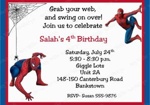 Spiderman Birthday Invites 10 Spiderman Birthday Invitations with Envelopes Free Return