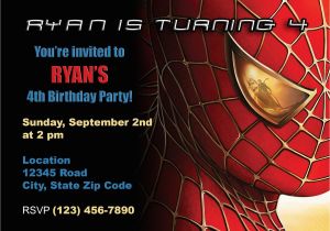 Spiderman Birthday Invites Items Similar to Spiderman Birthday Invitation On Etsy