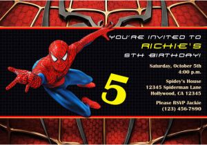 Spiderman Birthday Invites Spiderman Invitations General Prints