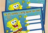 Spongebob Squarepants Printable Birthday Invitations Free Free Printable Spongebob Squarepants Birthday Invitation