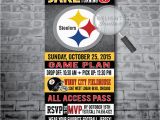 Steelers Birthday Invitations Pittsburg Steelers Football Birthday Party Invitations Di