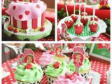 Strawberry Shortcake Birthday Decorations Kara 39 S Party Ideas Strawberry Shortcake Birthday Party