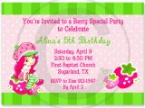 Strawberry Shortcake Personalized Birthday Invitations Free Printable Strawberry Shortcake Personalized Birthday