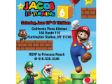 Super Mario Brothers Birthday Invitations Super Mario Bros Birthday Invitation Blackline