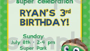 Super why Birthday Invitations Diy Printable Super why Birthday Invitation