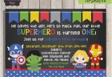 Superhero 1st Birthday Invitations Best 25 Superhero First Birthday Ideas On Pinterest