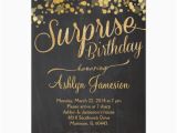 Suprise Birthday Invitations Sparkle Glitter Surprise Birthday Invitation Zazzle Com