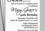 Suprise Birthday Party Invitations Black Damask Surprise Party Invitation Printable or Printed