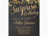 Suprise Birthday Party Invitations Sparkle Glitter Surprise Birthday Invitation Zazzle Com