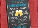 Surprise 21st Birthday Invitations Surprise 21st 30th 40th 50th Beer Cheers Chalkboard