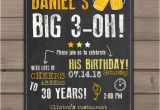 Surprise 30 Birthday Invitations 30th Birthday Invitation Surprise Party Cheers and Beers