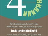 Surprise 40th Birthday Invites Printable or Emailable 40th Surprise Birthday Party Invitation