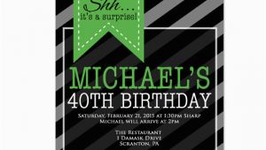 Surprise 40th Birthday Invites Surprise Party 40th Birthday Invitation Mens by Purplechicklet