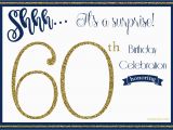 Surprise 60th Birthday Party Invitations Template Free Printable 60th Birthday Invitation Templates Free
