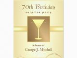 Surprise 70th Birthday Invitations Templates 70th Birthday Surprise Party Invitations Gold Zazzle