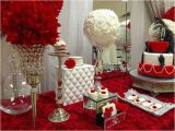 Table Decorations for 40th Birthday Party Red Roses Birthday Party Ideas Dessert Tables On Catch