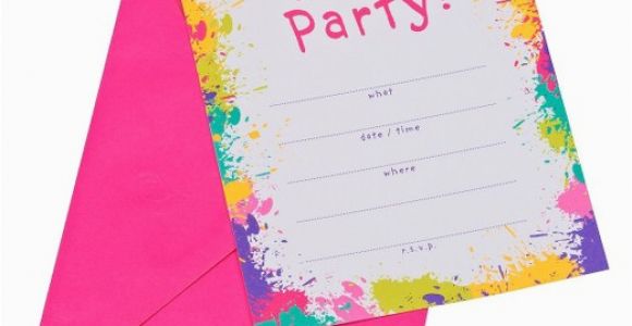 Target Birthday Invitations Photo Neon Let 39 S Party Party Invitations 10 Count Target