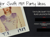 Taylor Swift Birthday Party Decorations Taylor Swift 1989 Launch Party
