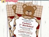 Teddy Bear First Birthday Invitations 59 Best Images About 1st Birthday Ideas On Pinterest